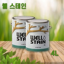 웰스테인 오일스텐 우드 데크 오일 스테인 4L 투명