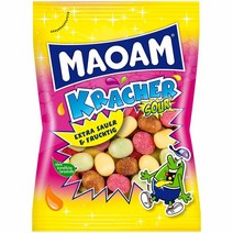 Maoam 하리보 마오암 독일 크래커 사워 프룻 맛 츄잉 캔디 사탕 스낵 175g 4팩