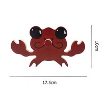 견고한 1Pcs 동물 안경 랙 손으로 조각 된 나무 스펙타클 선글라스 홀더 스탠드 모양의 홈 오피스 데스크, 04 Crab