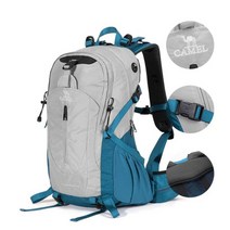 Goldencamel 40L 방수 남자 배낭 캠핑 야외 가방 남자에 대 한 Ultralight 여성 HikingTravel 낚시 등산, Sliver Gray