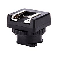 JJC Microphone LED Light Cold Shoe Adapter Converter for Sony FDR-AX53 AX43 AX45 AX33 AX60 AX100 AX, 1