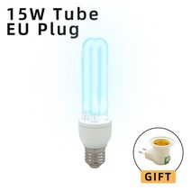 UV살균기 멸균기 소독기 높은 오존 자외선 살균 램프 전구 소독 거실, 02 15W Tube EU Plug_01 e27
