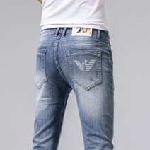 남자 명품 청바지 남성 슬림 발톱 프리미엄 스판 조거 팬츠