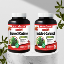 캐나다 뉴트리돔 인돌3카비놀 고농축 양배추 브로콜리 여성 여자 영양제 60캡슐 2개