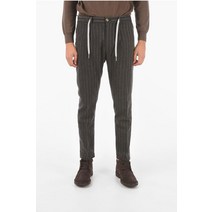 Cruna 스트라이프 캐롯 핏 MITTE.632 PANTS C.MITTE.632COGNAC