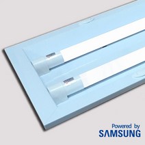 led 형광등 T8 직관형광등 슬림매입 2등 세트 40W 1200mm 주광색 AC직결 삼성칩