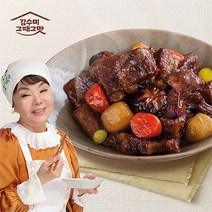 [김수미그때그맛] 김수미 비법양념 뼈없는 소갈비찜 500g x 4팩, 단품