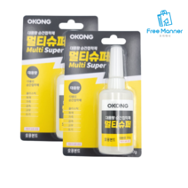 오공 순간접착제 멀티슈퍼 50g, 2팩