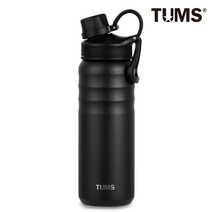 텀스 (1+1) 스포츠 진공 스텐텀블러 650ml, 블랙+블랙