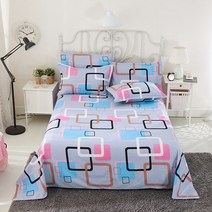 라지킹침대 퀸 킹 침대 플랫 시트 Comefortable 서리로 덥은 기숙사 청소년 매트리스 커버 일반 침구 Bedsheet, [04] 230cmX250cm, [14] 14