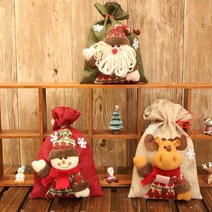 [PM] X-mas 연출 장식용 산타주머니 귀여운 데코가방 선물주머니 B-5 _20220921EA, 루돌프1P