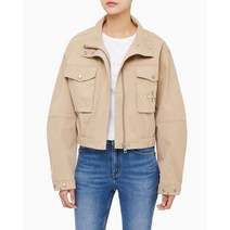 캘빈클라인진 여성 릴렉스핏 스탠드 카라 유틸리티 재킷(J220576)