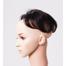 정수리 가르마 커버 자연스러운 웨이브 부분 가발 사이즈 3종류 색상 4가지, 2핀, 검정, 1개
