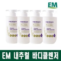 에버미라클 EM 풀라무 내추럴 바디클렌저 750ml 바디워시, EM 내추럴 바디클렌저 x 4개