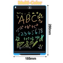 드로잉 패드 액정 타블렛 전자 노트 그래픽 태블릿 스마트 보드 lcd 쓰기 태블릿 제품 쓰기 보드 12 인치 그림 for kids drawing, 블루 멀티 컬러, 협력사
