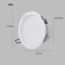 Downlight Spot LED Spotlights Light For Living Room Bedroom Home Stair Lighting Loft Lamp Plasterboa, 20W, White