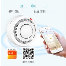 고성능 Tuya 와이파이 연기 경보 화재 방지 감지기 스모크 하우스 조합 홈 보안 시스템 소방관, 한개옵션0