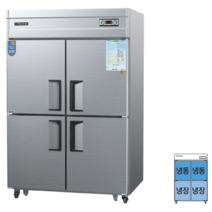우성 업소용냉장고 공장직배송 직냉식 45박스냉동2칸냉장2칸 CWS-1242RF, 45박스/메탈/냉동2칸 냉장2칸/아날로그