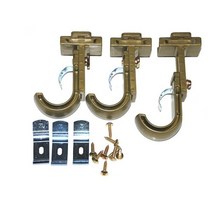 커텐연결걸이 이단레일브라켓 레일고정 커튼봉브라켓, 골드 (9,886개)