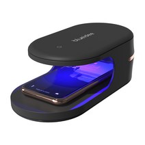 블루아이디 휴대폰 고속 무선충전기 UV 다용도살균기 BI-DS, BI-DS(블랙)