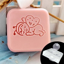 꿀벌 패턴 천연 수제 수지 비누 스탬프 DIY 핸들 공예 만들기 도구 투명 스타일 인감, 24 Stamp With Handle