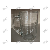 글라스락 내열 강화유리 스트라이프 머그컵 460ml, 20개, 투명