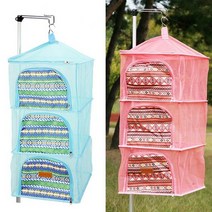 캠핑 식기건조망 건조대 접이식 디쉬랙 캠핑선반, 블루