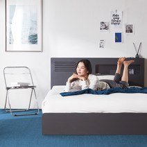 [주문폭주+1만원할인] 파로마 레아 LED 수납침대 SS 코자본넬매트 슈퍼싱글침대 원룸침대, 그레이