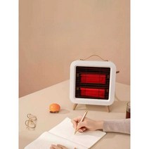 캠핑 전기 히터 가정용 미니 휴대용 발난로 손난로, 흰색 350W 단일 석영 튜브