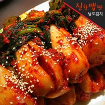 기타 [진한매력 남도김치] 전라도 포기김치3kg   총각김치3kg, 1