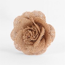 셀러허브 생활리빙 DIY부자재 린넨 장미꽃 / 리폼재료 장식부자재, 기본