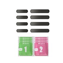 8pcs / 세트 휴대 전화 방진 넷 스티커 스피커 메쉬 안티 먼지 증거 메쉬 액세서리 아이폰 13 미니 / 13pro / 13 Pro max와 호환 가능, 검은 색