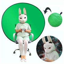 2세대 의자 체어 원터치 줌 크로마키 그린 스크린 천 촬영용 배경천 유튜브 장비 배경지, 1개