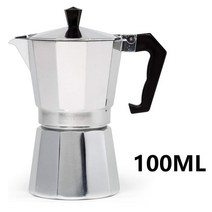 커피 메이커 내리는 기계 Coffeeware 알루미늄 내구성 Moka Cafeteira Expresso 퍼콜 레이터 실용 모카 포트 50100150ml, 02 100ML