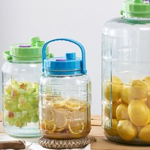 숨쉬는 유리병 매실병 효소병 담금주병 과실주병 3L~18L, 1개, 3L