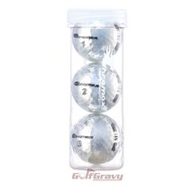 크로맥스 M5 메탈릭 골프공 3개 - *색상 선택*, Silver