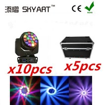촬영조명 유튜브촬영장비 사진조명 룩북촬영 큰꿀벌 눈 19x15w led 전문 빔 조명 촬영 스튜디오 무대 패션, 09 10pcs 5case_01 EU 플러그