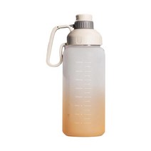 1800ML 대용량 휴대용 동기 부여 물병 체육관 스포츠 휘트니스 러닝 라이딩을위한 일일 수화 주전자, B, 31x10cm, PC 플라스틱