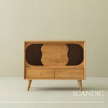 [스칸딕] 로하 원목 슬라이딩 수납협탁 /침대 협탁 /소파 협탁 /다용도 수납장 /인테리어수납장, 라이트 내츄럴