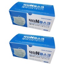 닥터N 국산 일회용 덴탈 마스크 100매 화이트 비말차단 숨쉬기편한 귀안아픈