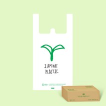 아임낫 플라스틱 손잡이봉투 [대] 26(M6) x 50 1 000장 리그라운드 생분해 비닐봉투, 1개