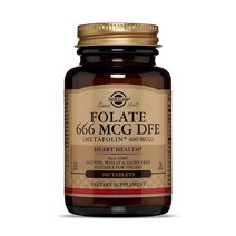 솔가 Folate 666mcg Metafolin 400mcg 100정 1병