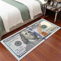 달러 카펫 money rugs dollar bill runner area rug for 침실 카펫 직사각형 베이 창 발코니 미국 침대 옆 담요 멍석
