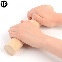 원목 밀대 나무 우드 반죽 롤링 국수 만두피 칼국수 목 요리 빵밀대 홍두께 방망이, 사이즈