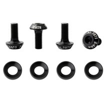 THE WAROOM SHOP 4 개 접이식 자전거 도로 V 브레이크 패드 나사 M5 및 물개, 블랙, 알루미늄 합금