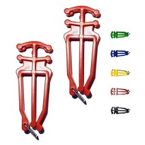 Bagdent Cross 컨트리 스키 및 폴 홀더 - 1쌍 범용 노르딕 스키 폴 캐리어(레드), Red