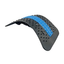 맥슬리 허리 스트레칭 기구 목 척추 교정 허리 지압 마사지 각도 조절 가능, 블루블랙