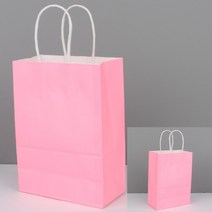 고급 쇼핑백 선물 포장 종이 중형 연핑크 병원쇼핑백 선물용종이가방 쇼핑백부자재 친환경종이가방