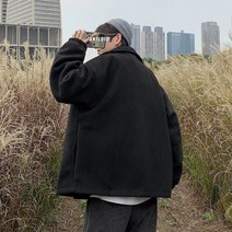 남자 반코트 가을재킷 빅사이즈 아우터 트렌디 코트 간절기 스트릿 트렌치 하프 코트 자켓 키작은 하객룩
