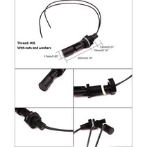 유량센서 펌프 고전압 액체 수위 센서 탱크 풀 워터 펌프용 수평 플로트 스위치 10W, 5.10W  Type E